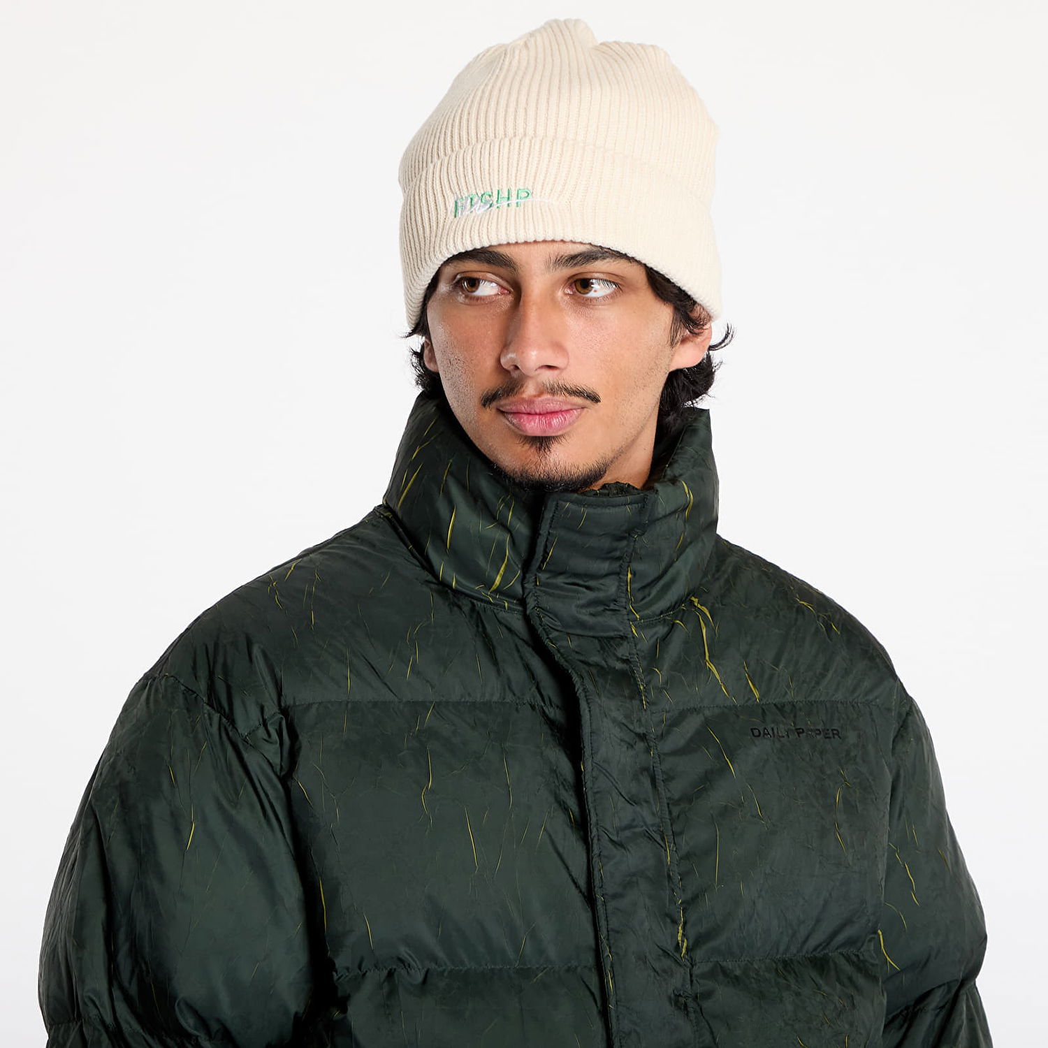 Puffer jakke DAILY PAPER Renako Puffer Jacket Jet Black Sort | 2421110, 1