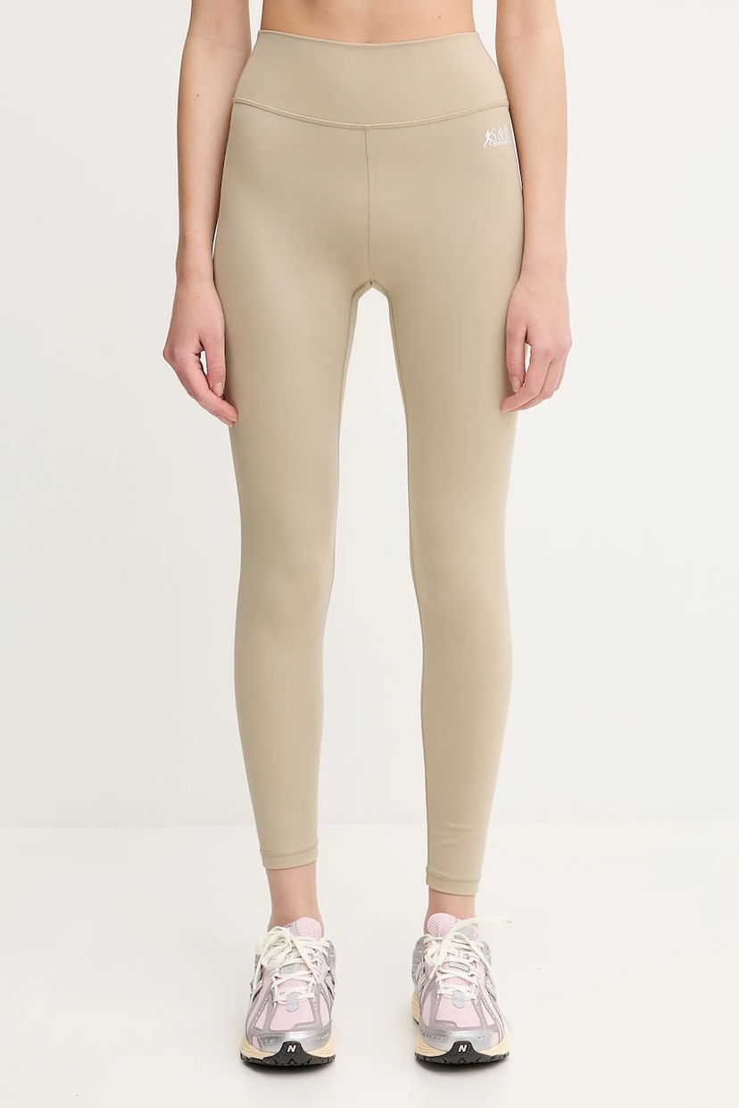 Leggings Sporty & Rich Sporty & Rich Sr Runner Leggings Beige | PA002622139GY15