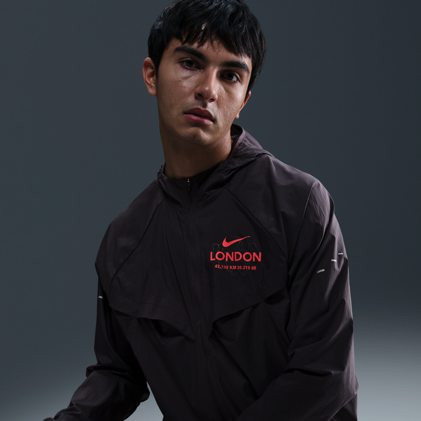 Vindjakke Nike Stride Repel Running Jacket Brun | IF0428-540