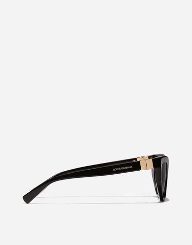 Solbriller Dolce & Gabbana Dolce & Gabbana DG Hinge Cat Eye Sunglasses Sort | VG4497VP1879V000, 3