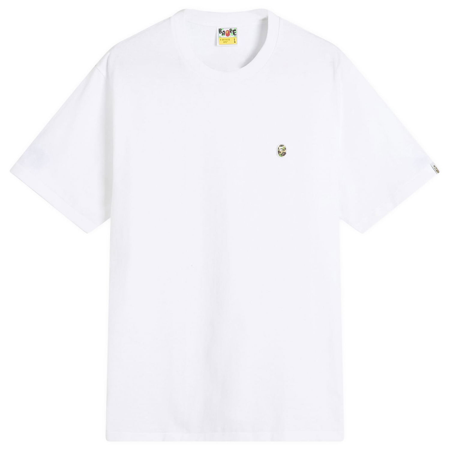 T-shirt BAPE Bathing Ape ABC Camo One Point Tee, Size Large Hvid | 001TEL301004M-WGN, 1