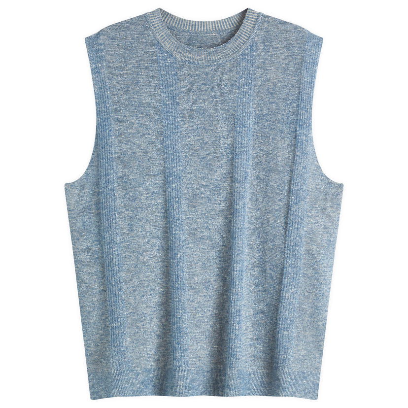 Sweater Maison Margiela Maison Margiela Knitted Sleeveless Jumper, Size Large Blå | S50FB0107M13097529F
