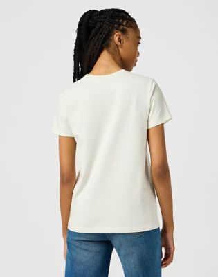 T-shirt Wrangler Wrangler Round Tee Hvid | 112350191:XXL, 0