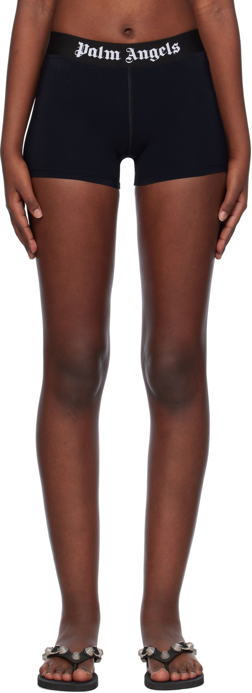 Shorts Palm Angels Classic Logo Sport Shorts Sort | PWVH010C99FAB0011001