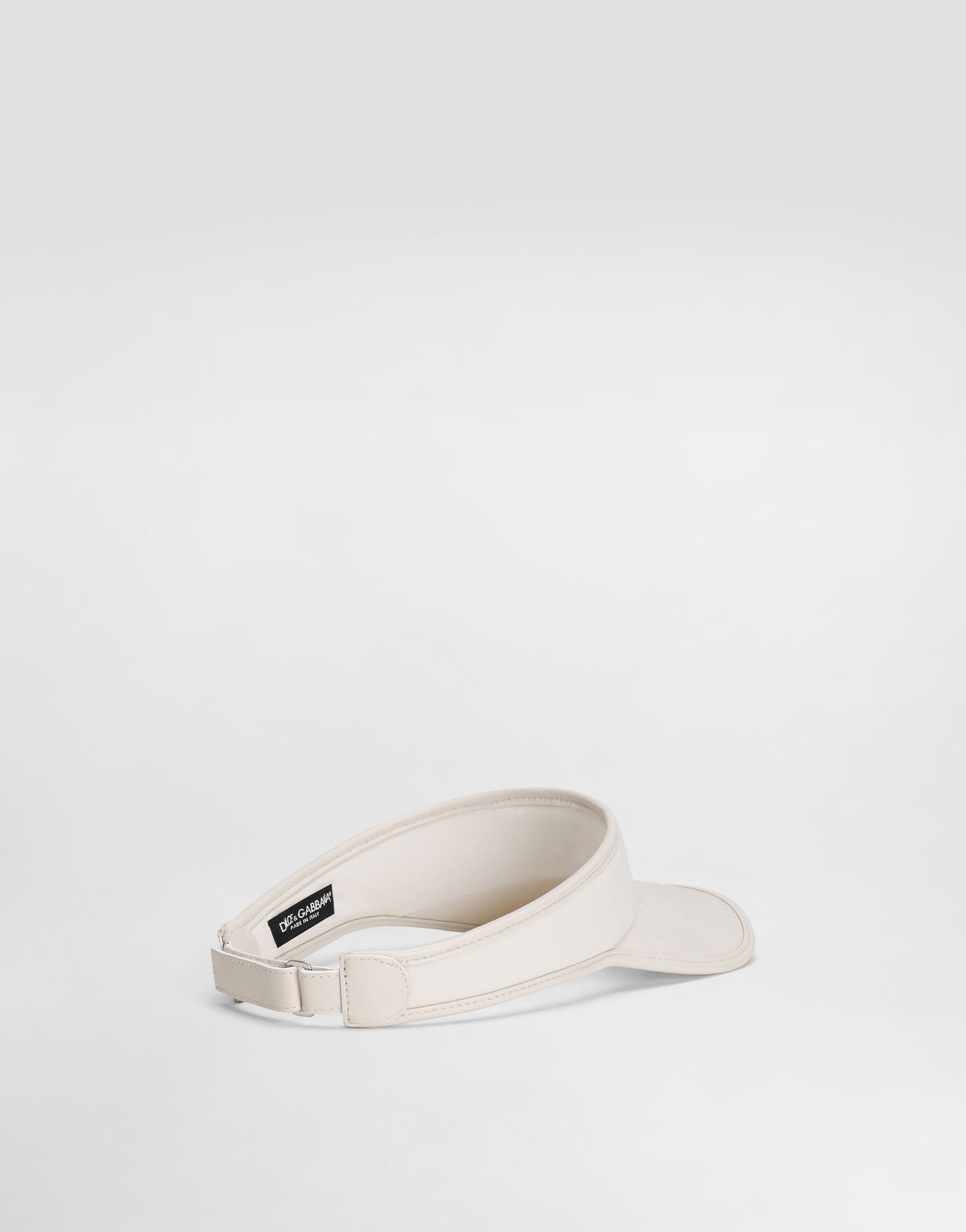 Kasketter og hatte Dolce & Gabbana Dolce & Gabbana Gabardine Visor Hvid | GH910AFUFL3W0802, 1