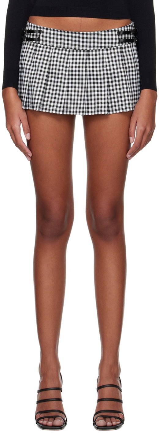 Nederdel Miaou Miaou Reno Gingham Mini Skirt Sort | 4020GINOND