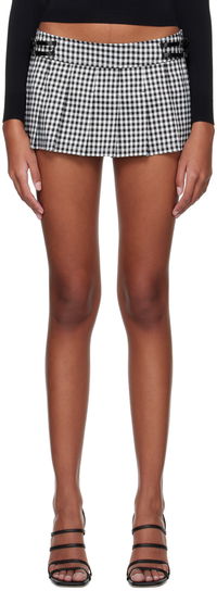 Miaou Reno Gingham Mini Skirt