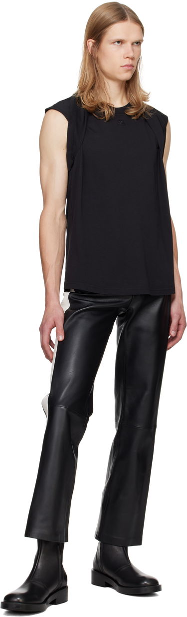Tanktop Courrèges Courrèges Draped Tank Top Sort | 324JDE081JS0107, 3