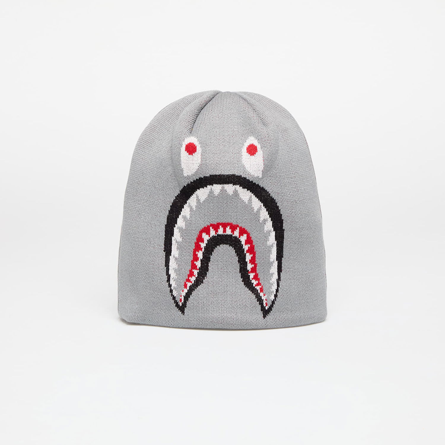 Beanie BAPE Knit Hat With Shark Graphic Grå | 001HTK701007M GRA, 0