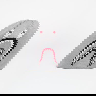 Beanie BAPE Knit Hat With Shark Graphic Grå | 001HTK701007M GRA, 0