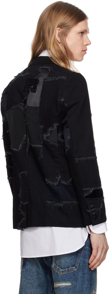 Jakke Junya Watanabe Junya Watanabe Patchwork Blazer Sort | WO-J033-051, 2