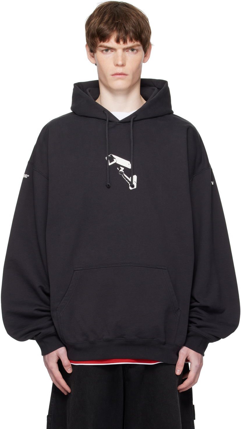 Sweatshirt VETEMENTS Vetements 'CCTV' Oversized Hoodie Sort | UH76HD440B