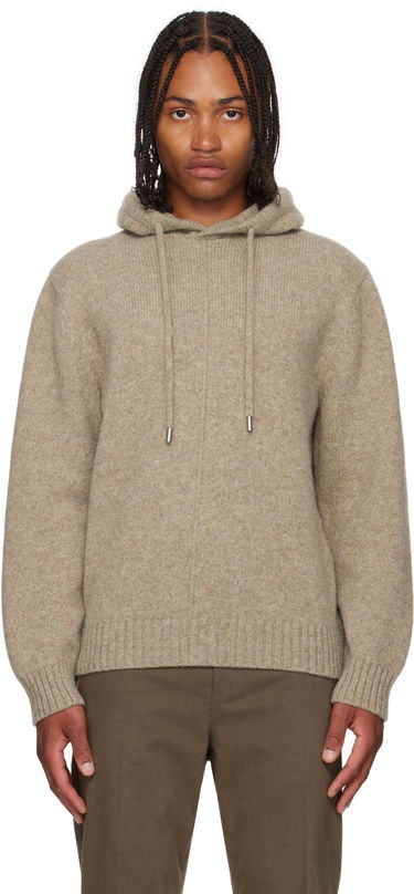 Sweatshirt FERRAGAMO Ferragamo Knit Hoodie Beige | 786243, 0
