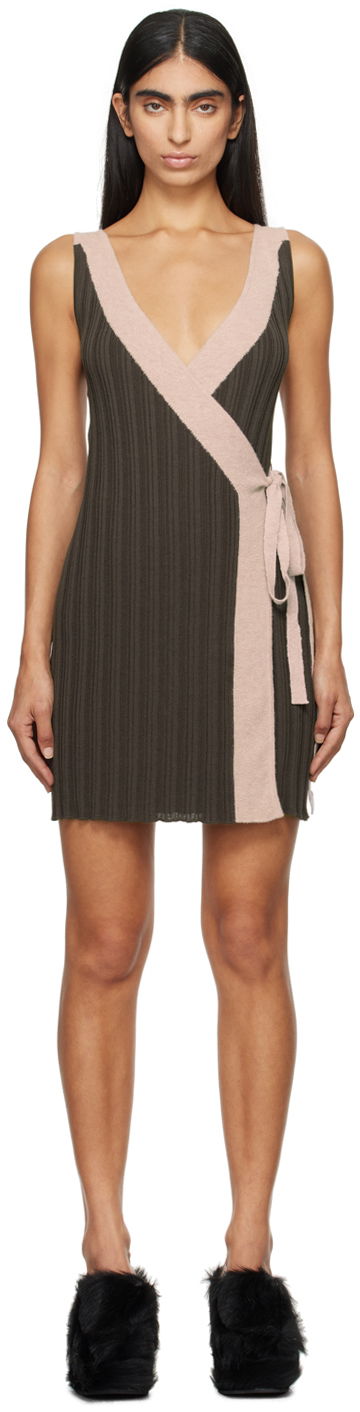 Kjole Eckhaus Latta Twyla Mini Dress Brun | 8085-EL-PF24-F -, 0