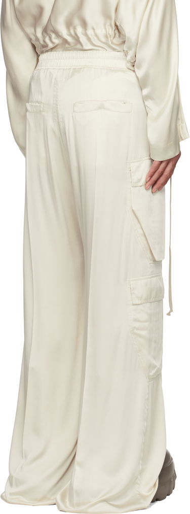 Cargo bukser Rick Owens Rick Owens Hollywood Cargobelas Silk Cargo Pants Beige | RR01E5339 SCH, 2