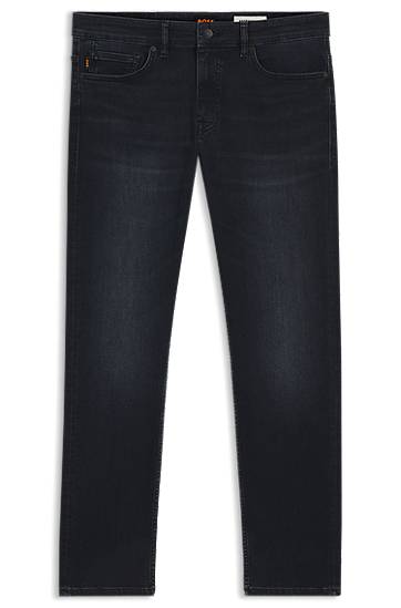 Jeans BOSS Delaware slim-fit jeans in soft-motion denim Sort | 50549503