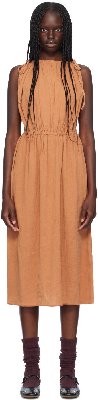 Kjole Baserange Midi Sleeveless Dress Orange | DRDI-CL-AU24, 0