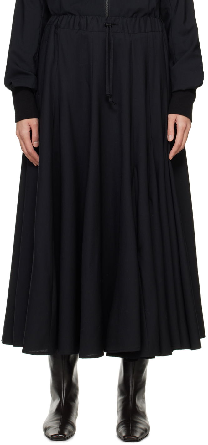 Nederdel Yohji Yamamoto Gusset Maxi Skirt Sort | FY-S52-102, 0