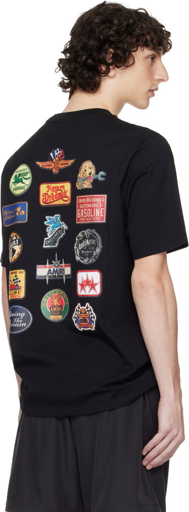 T-shirt AMIRI AMIRI Station Patch T-Shirt Sort | AMJYTE1201, 2