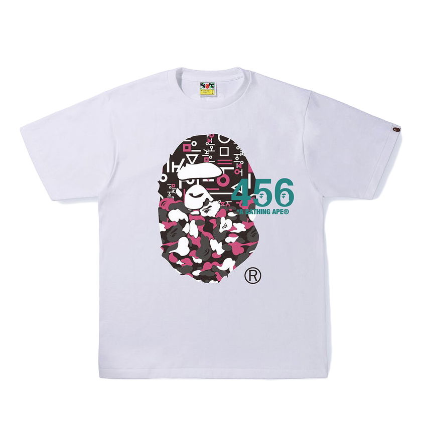 T-shirt BAPE Squid Game x Ape Head Tee Hvid | 1I23-110-910 WHT, 0