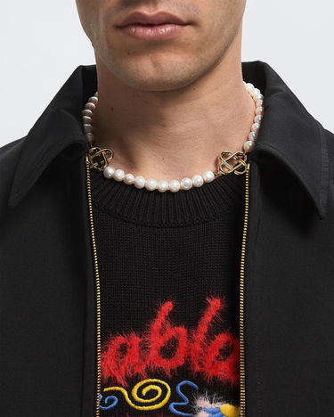 Halskæde Casablanca Pearl Logo Necklace Hvid | APF25-JW-085-01, 1