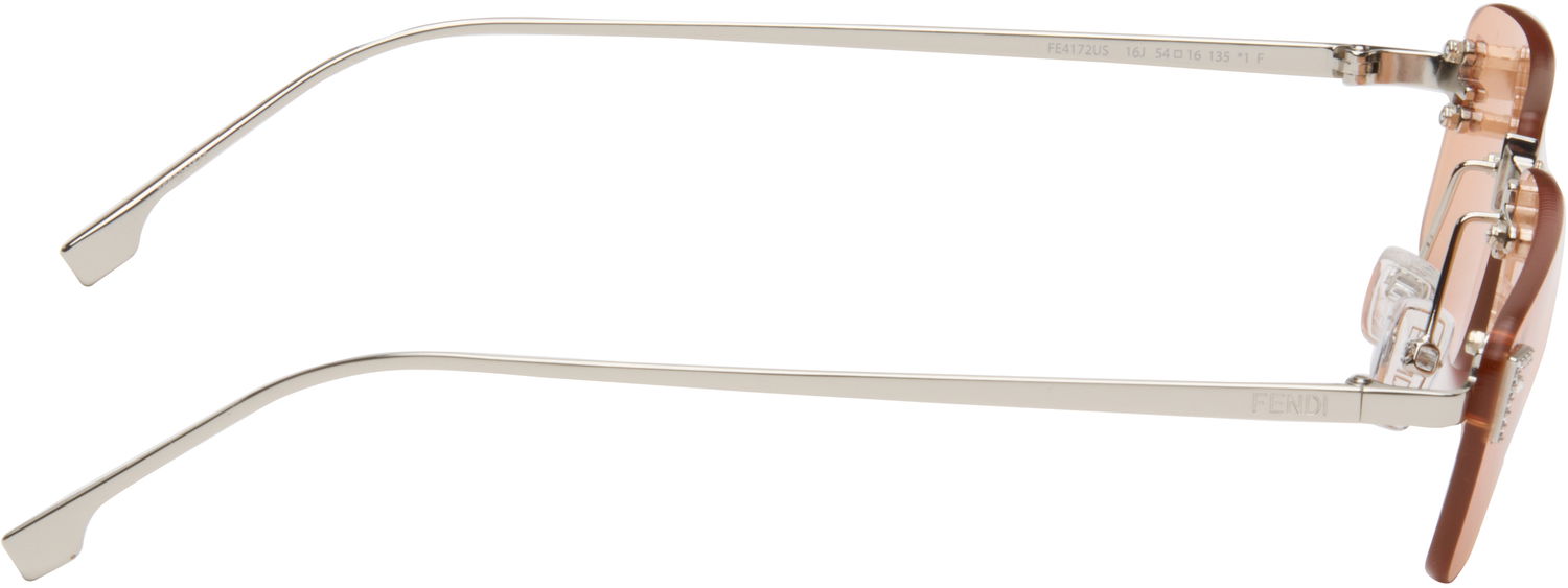 Solbriller FENDI Fendi 'Fendi First' Crystal Sunglasses Orange | FE4172USW5416J 192337228865, 1