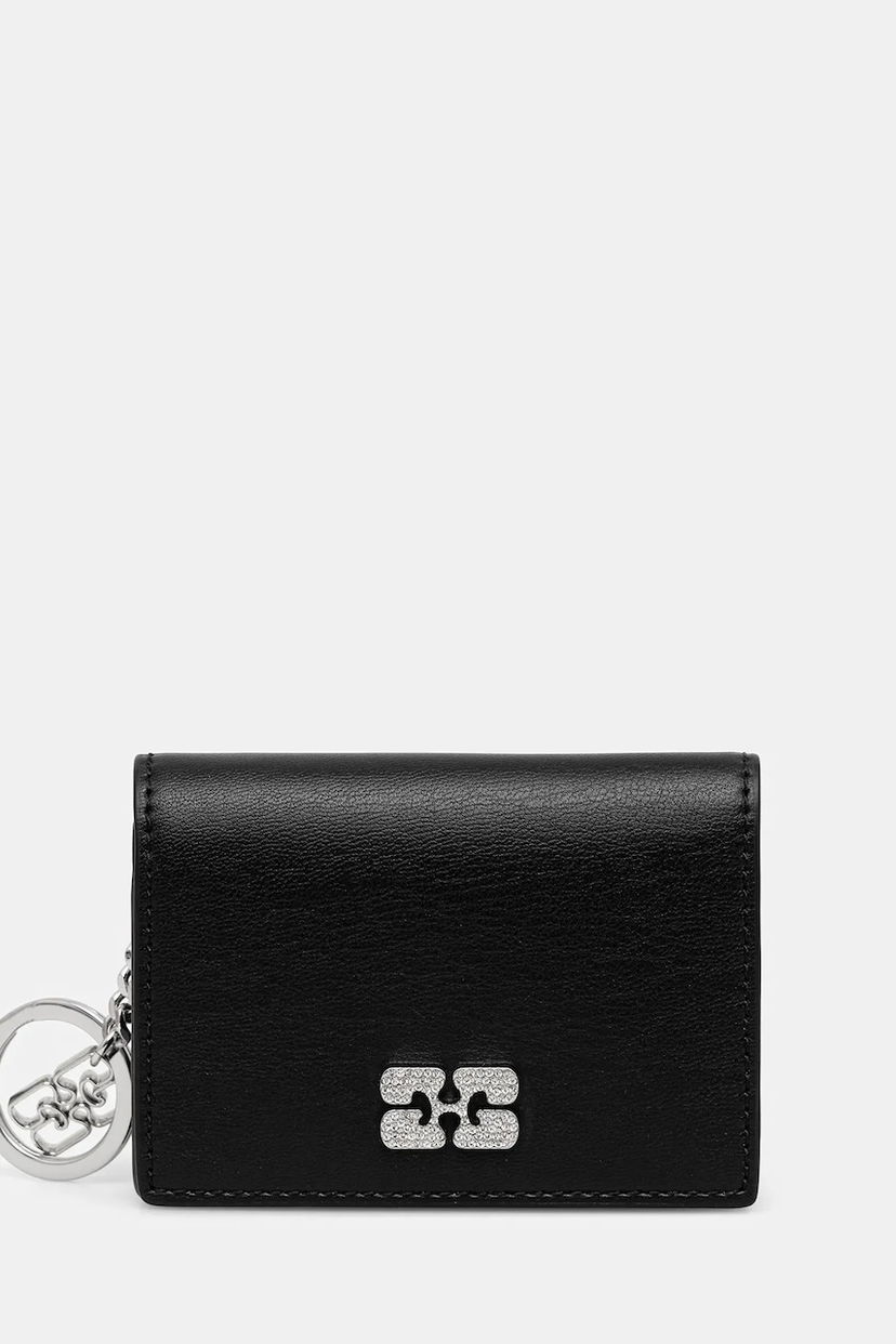 Tegnebog GANNI GANNI Flap Card Holder Strass Sort | A6395