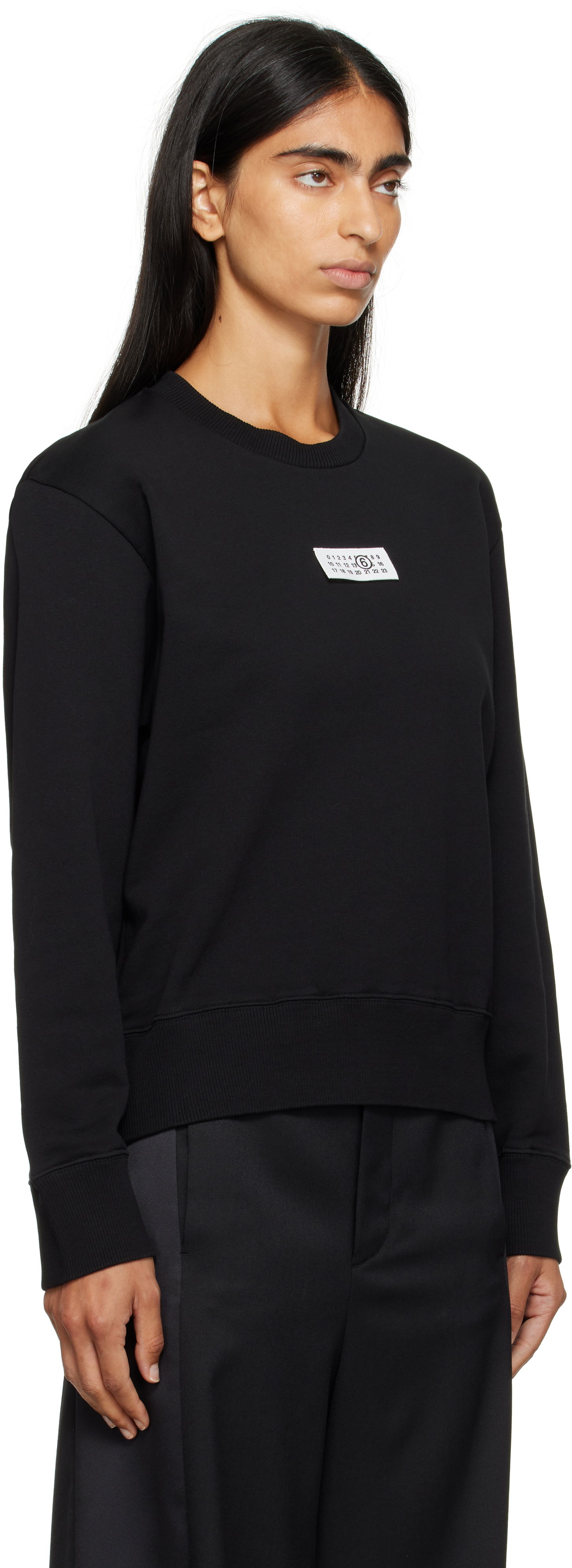 Sweatshirt Maison Margiela MM6 Maison Margiela Logo Patch Sweatshirt Sort | S52GU0247 M25025, 1