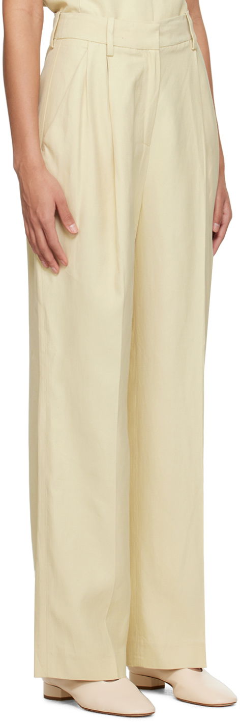 Bukser Loulou de Saison Loulou de Saison Cadar Pleated Trousers Gul | CADAR, 1