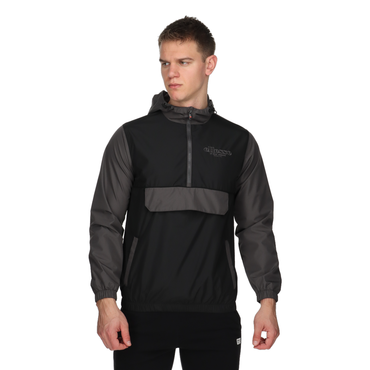 Vindjakke Ellesse Overhead Anorak Jacket Sort | ELA251M501-01, 0