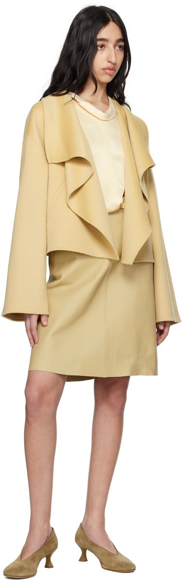 Jakke TOTEME TOTEME Signature Doublé Wool Jacket Gul | 252-WRO0203-FB0006, 3