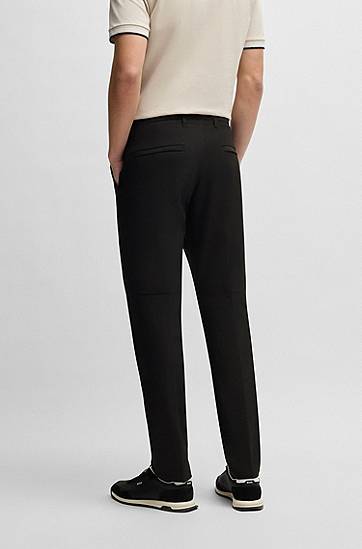 Bukser BOSS Slim-Fit Water-Repellent Stretch Trousers Sort | 50534303, 1