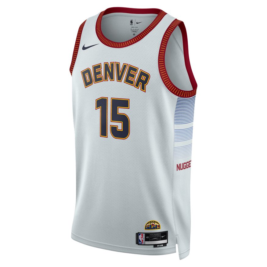 Jersey Nike Dri-FIT NBA Nikola Jokic Denver Nuggets City Edition 2022 Swingman Jersey Hvid | DO9591-044, 0