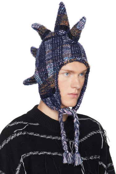 Beanie Collina Strada Collina Strada Vitelli Edition Spiky Knit Bunny Beanie with Braided Tassels Flerfarvet | XXV1015, 4