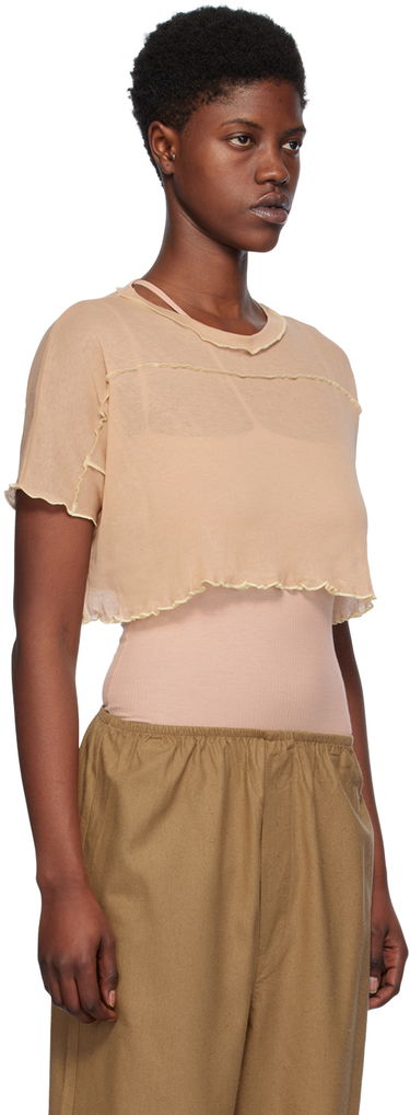Crop top Baserange Crop T-Shirt Sun Beige | TOSC-CG-SP24, 1