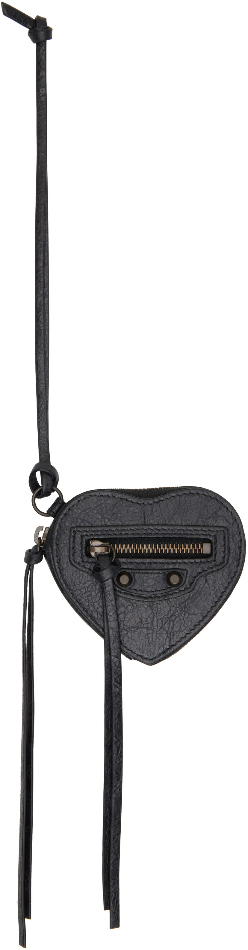 Nøgleringe Balenciaga Balenciaga 'Le City' Heart Box Bag Charm Sort | 819666 2ABEK