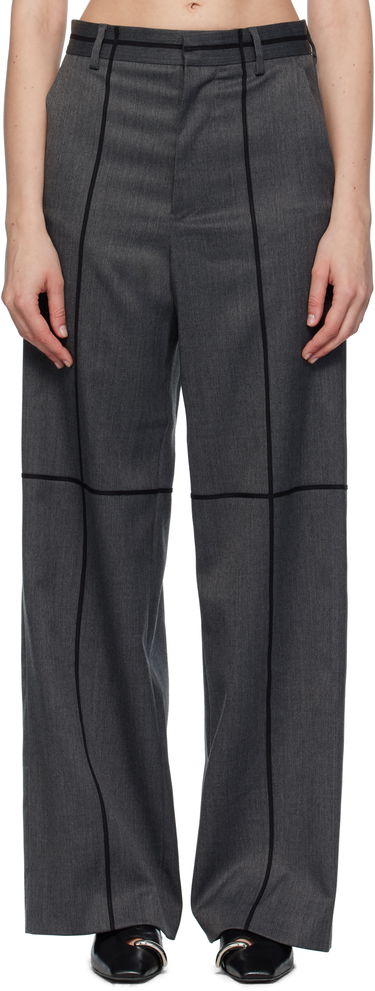 Bukser Maison Margiela MM6 Maison Margiela Tailoring Wool Trousers Grå | S52KA0543 S47848, 0