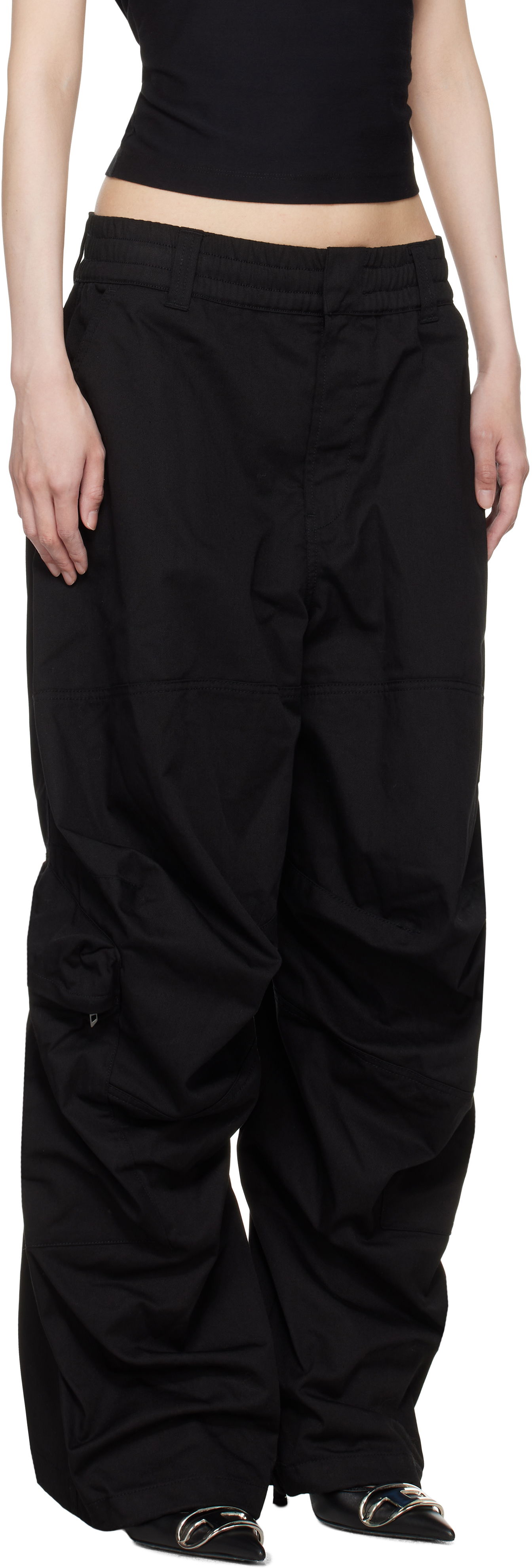 Cargo bukser Diesel P-Arne-Fem-P2 Cargo Pants Sort | A15324 0AJEB, 1