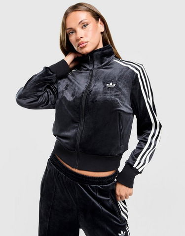 Træningsdragt adidas Originals Velvet Firebird Track Top Sort | KD3956, 0