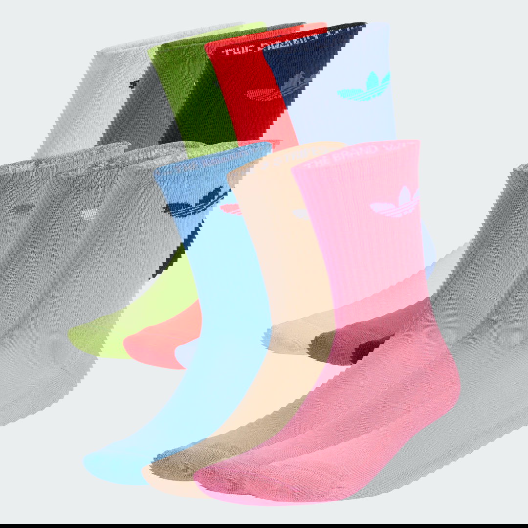 Sokker adidas Performance Trefoil Cushion Crew Socks - 6 Pairs Flerfarvet | JY2679, 0