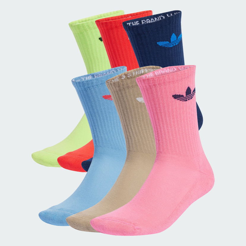 Sokker adidas Performance Trefoil Cushion Crew Socks - 6 Pairs Flerfarvet | JY2679