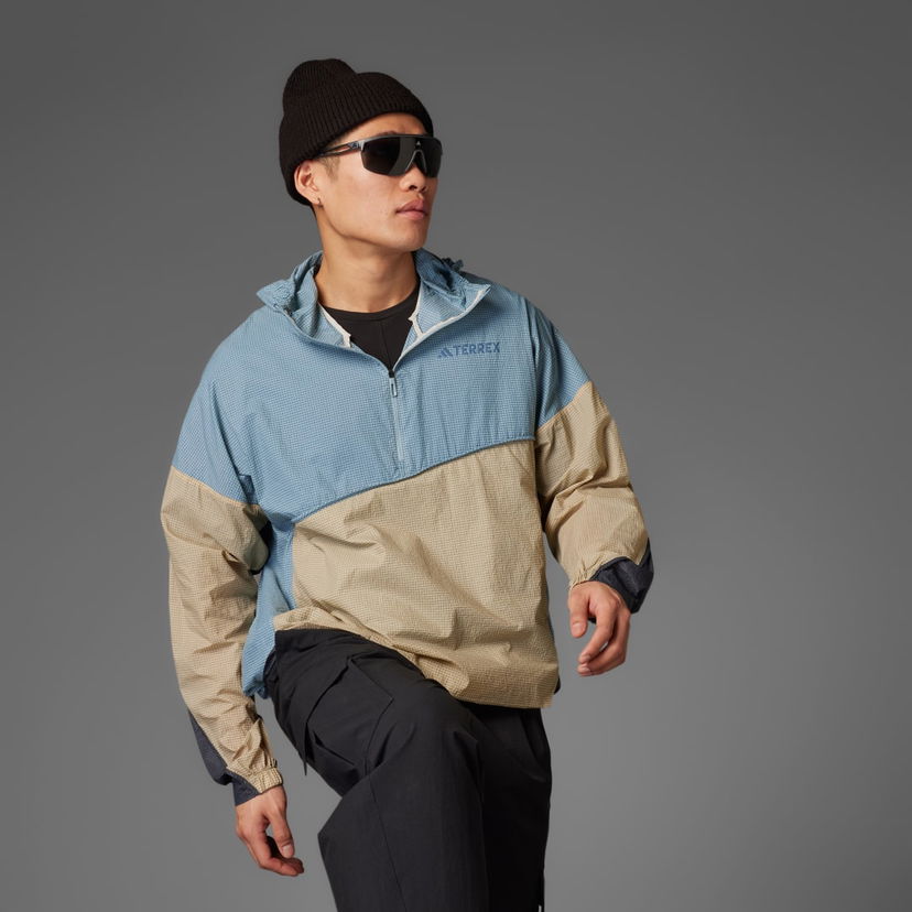 Vindjakke adidas Performance Terrex Xploric Wind Jacket Blå | JD8426