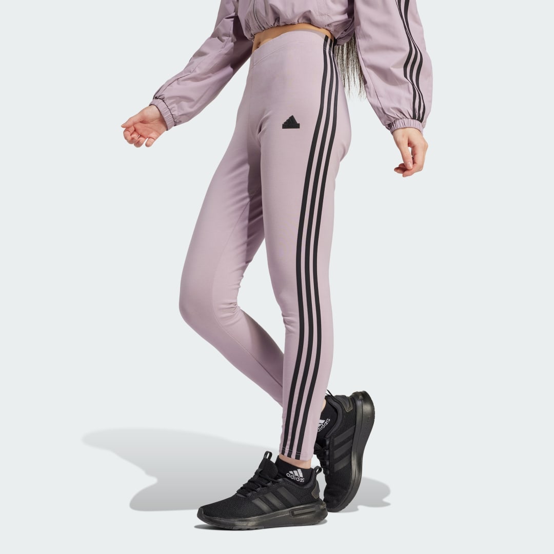 Leggings adidas Performance Future Icons 3-Stripes Leggings Lilla | IS3611, 0