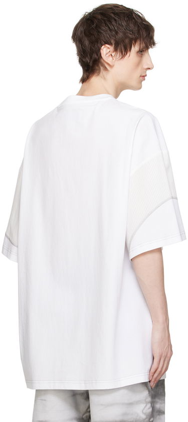 T-shirt Feng Chen Wang Feng Chen Wang Paneled T-Shirt Hvid | FMS17TS05, 2