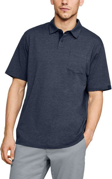 Polo skjorte Under Armour Scramble Textured Golf Polo Blå | 1321111-408, 0