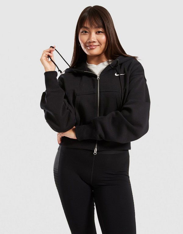 Sweatshirt Nike Cropped Fleece Hoodie Sort | HV2426-010