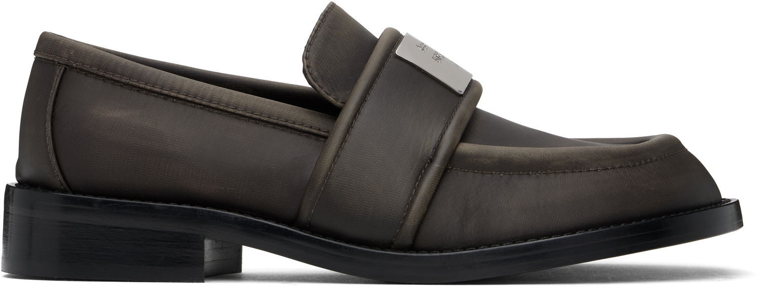 Tøj Acne Studios Acne Studios Nylon Loafers Brun | AD0787-, 0