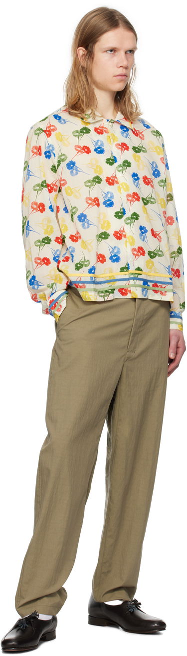 Skjorte Bode Bode Flower Stamp Long Sleeve Shirt Flerfarvet | MRS25SH011, 3