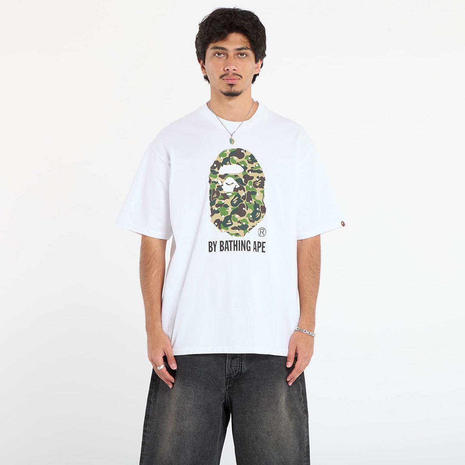 T-shirt BAPE ABC Dot Camo Relaxed Fit T-Shirt Hvid | 001TEL801313MWHT, 0