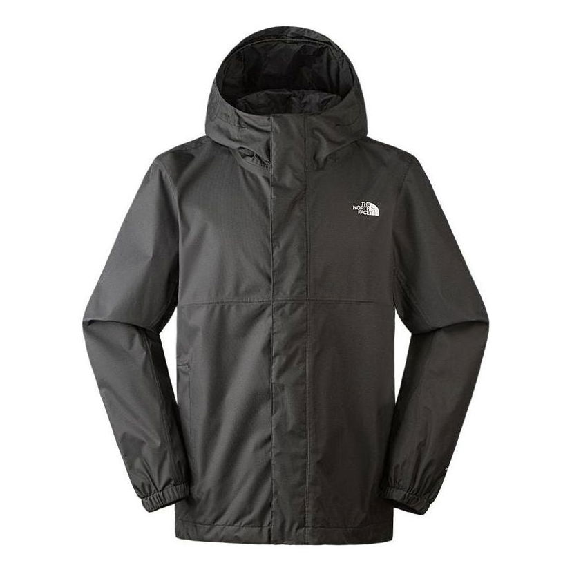 Vindjakke The North Face Waterproof Hooded Jacket Sort | NF0A8AUN-0C5